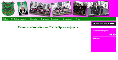 Website C.V.de Spruwwejagers